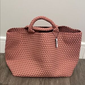 Naghedi St. Barths large tote bag. Dusk. Pink. Coral. New with tag.